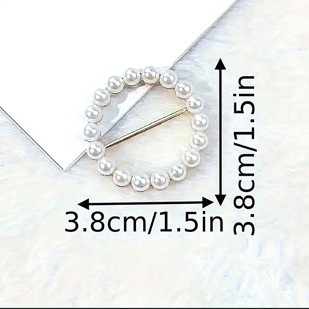 8pcs Shirt Clips Knot Clip Ring Shirt Buckles - Scarf Clip Buckle - Picture 6 of 7